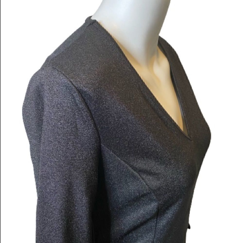 Zeagoo Shiny Black 3/4sleevedresssizes — image 2 of 8